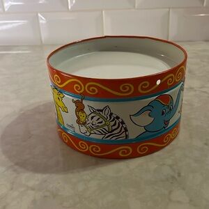 Chein Vintage Toy Drum Circus Animals Metal Tin Made in USA